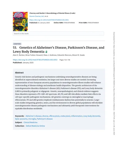 Preview of Charney and Nestler’s Neurobiology of Mental Illness